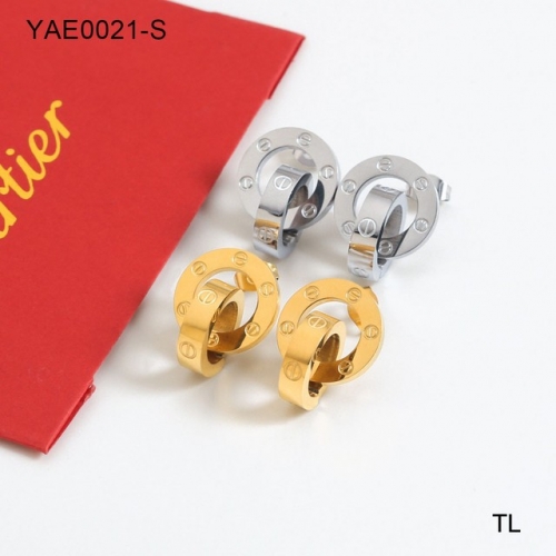 Stainless Steel Brand Earrings-SN230825-YAE0021-S-14.1