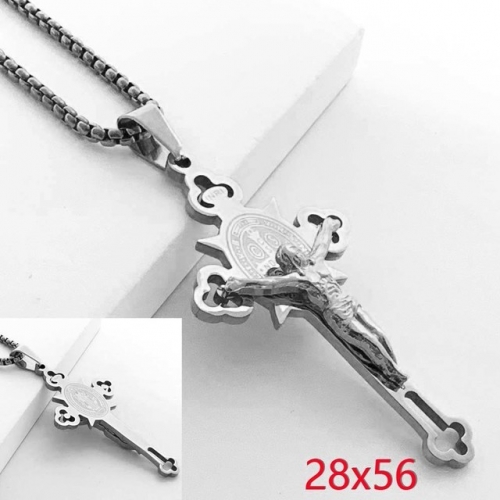 Stainless Steel Brand Necklace-RR230825-Rrd095-11