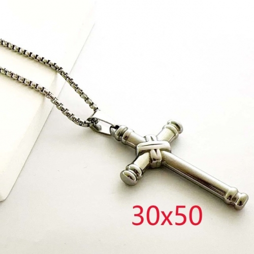 Stainless Steel Brand Necklace-RR230825-Rrd092-10