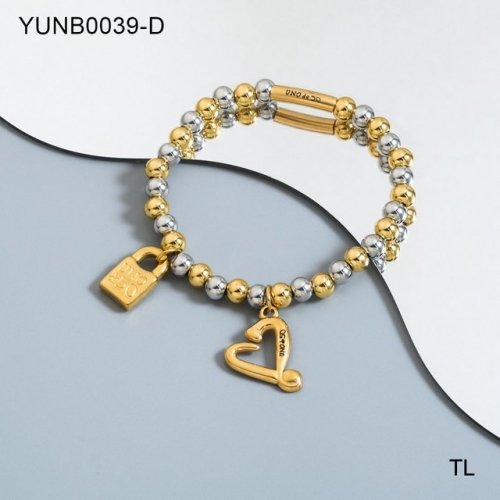 Stainless Steel uno de *50 Bracelet-SN230825-YUNB0039-D-19.1