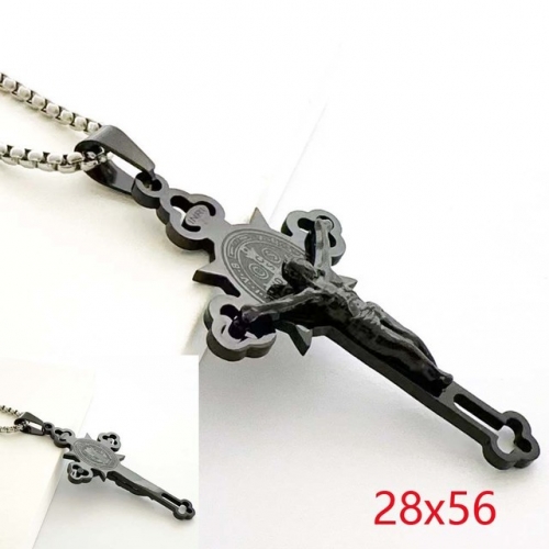 Stainless Steel Brand Necklace-RR230825-Rrd098-12