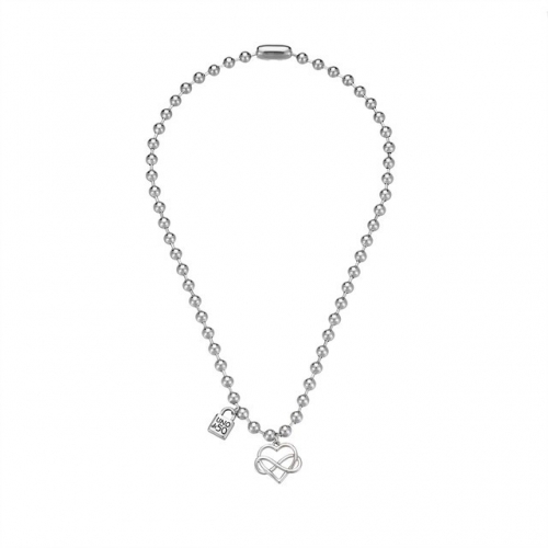 Stainless Steel uno de * 50 Necklace-HF230929-P10VFO0 (1)