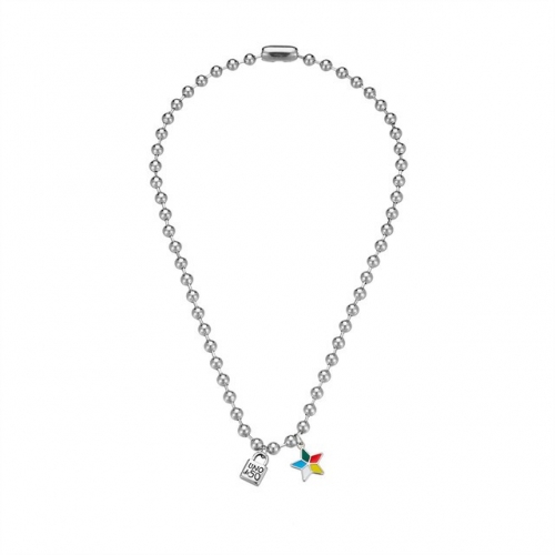 Stainless Steel uno de * 50 Necklace-HF230929-P10VFO0 (4)