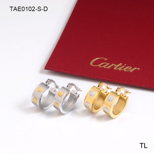 Stainless Steel Brand Earrings-SN230907-TAE0102-S-D-14.1