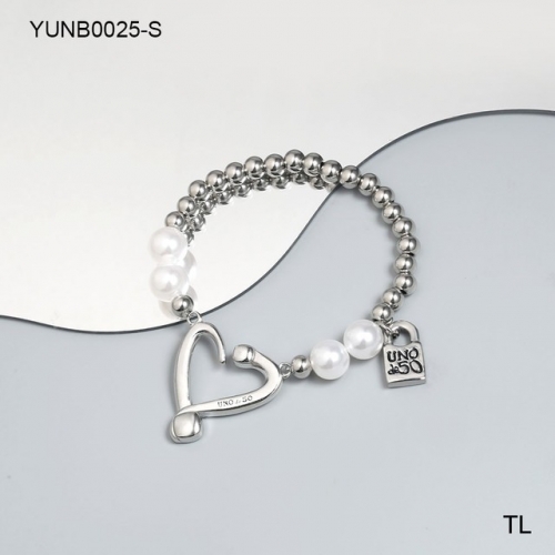 Stainless Steel Uno de * 50 Bracelet-SN230907-YUNB0025-S-15.5