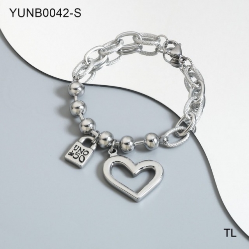 Stainless Steel Uno de * 50 Bracelet-SN230907-YUNB0042-S-14.1