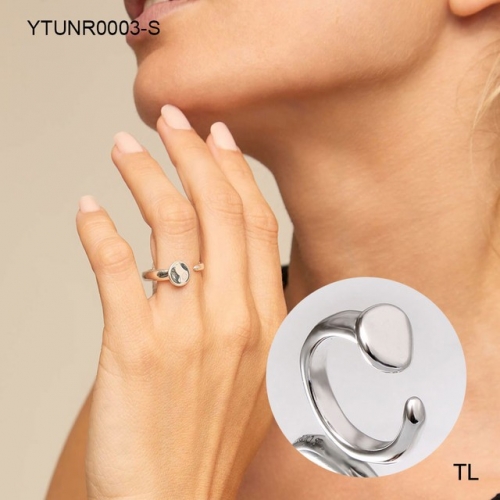 Stainless Steel Uno de * 50 Ring-SN230907-YTUNR0003-S789-12.5