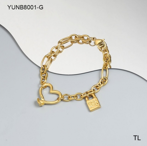 Stainless Steel Uno de * 50 Bracelet-SN230907-YUNB8001-G-18.2