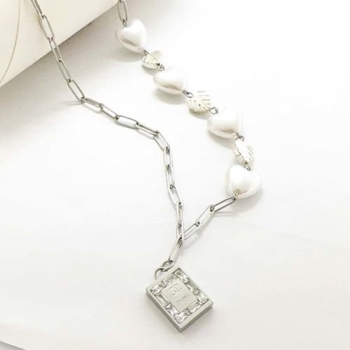 Stainless Steel Brand Necklace-RR230907-Rrx0915-18