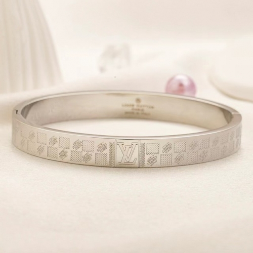 Stainless Steel Brand Bangle-YWA230907-P17MNG (3)