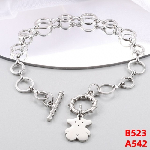 Stainless Steel TOU*S Bracelet-CH230922-P11XWSZ