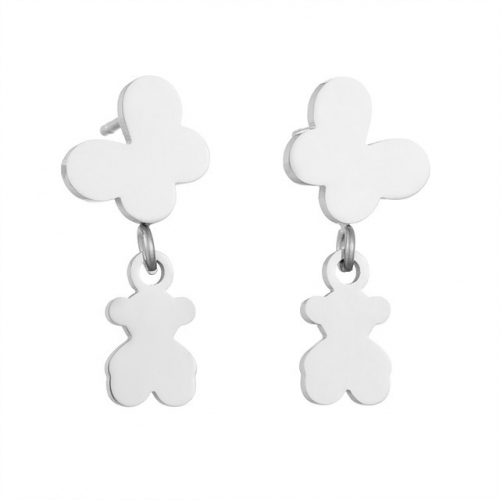 Stainless Steel Tou*s Earrings-HF230922-P8VDCC