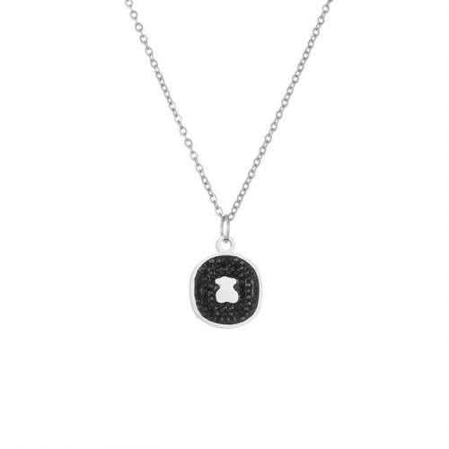 Stainless Steel Tou*s Necklace-HF230922-P6CIIK