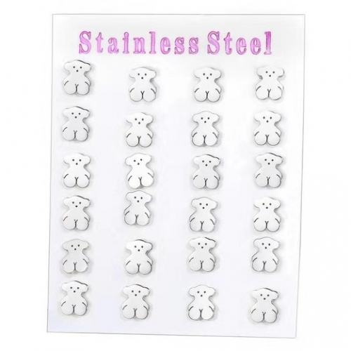 Stainless Steel Tou*s Earrings-HY231005-P20CY8U (3)