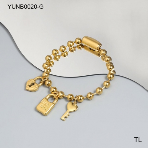 Stainless Steel uno de *50 Bracelet-SN230924-YUNB0020-G-16.1