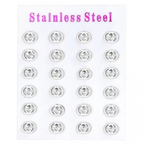 Stainless Steel Brand Earrings-HY231005-P20CY8U (5)