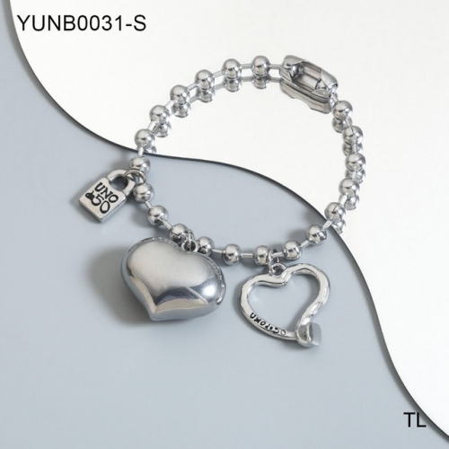 Stainless Steel uno de *50 Bracelet-SN230924-YUNB0031-S-18.2