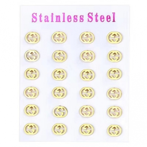 Stainless Steel Brand Earrings-HY231005-P24TR5E (1)