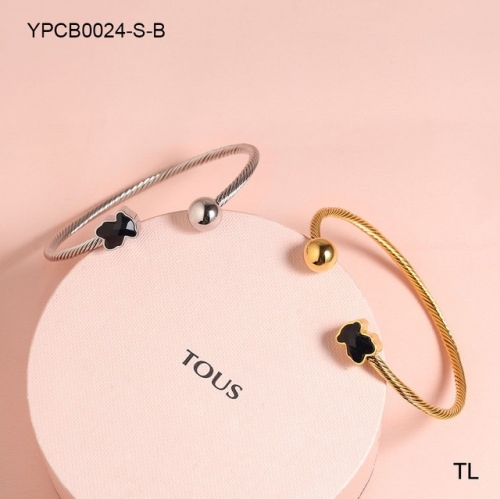 Stainless Steel TOU*S Bracelet-SN230924-YPCB0024-S-B-15.5