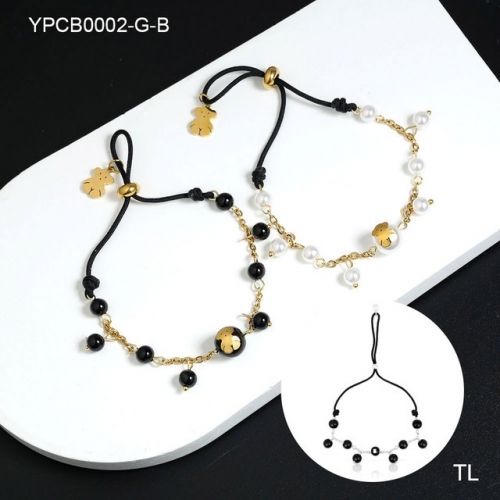 Stainless Steel TOU*S Bracelet-SN230924-YPCB0002-G-B-17.1