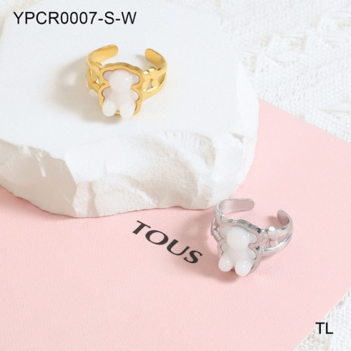 Stainless Steel TOU*S Ring-SN230924-YPCR0007-S-W-12