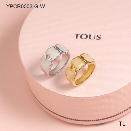 Stainless Steel TOU*S Ring-SN230924-YPCR0003-G-W7.8.9-13