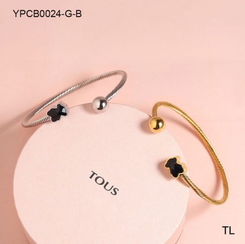 Stainless Steel TOU*S Bracelet-SN230924-YPCB0024-G-B-17.6