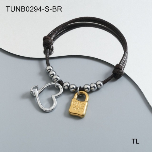 Stainless Steel uno de *50 Bracelet-SN230924-TUNB0294-S-BR-17.3