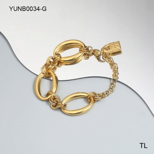 Stainless Steel uno de *50 Bracelet-SN230924-YUNB0034-G-20.8