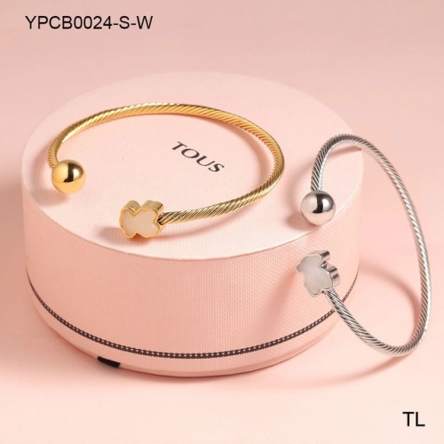 Stainless Steel TOU*S Bracelet-SN230924-YPCB0024-S-W-15.5