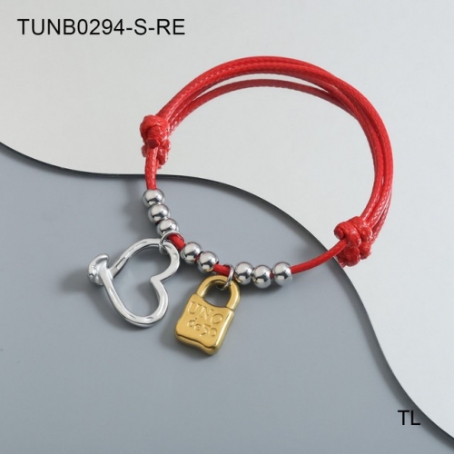 Stainless Steel uno de *50 Bracelet-SN230924-TUNB0294-S-RE-17.3