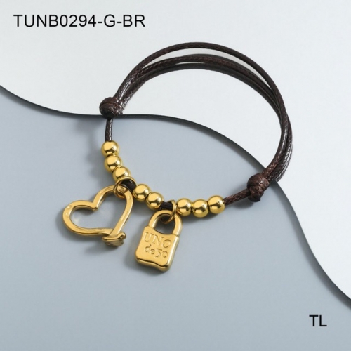 Stainless Steel uno de *50 Bracelet-SN230924-TUNB0294-G-BR-18.6