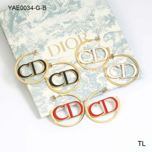 Stainless Steel Brand Earrings-SN230924-YAE0034-G-B-17