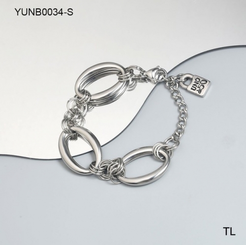 Stainless Steel uno de *50 Bracelet-SN230924-YUNB0034-S-18.2