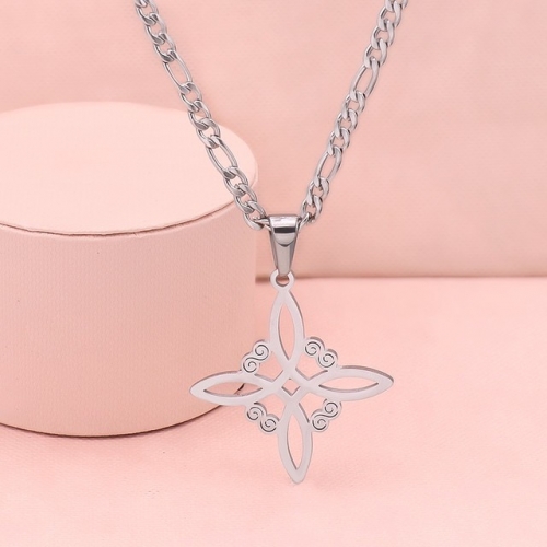 Stainless Steel Necklace-HY231020-P9DDI
