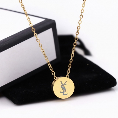 Stainless Steel Brand Necklace-HY231020-P6XXNM