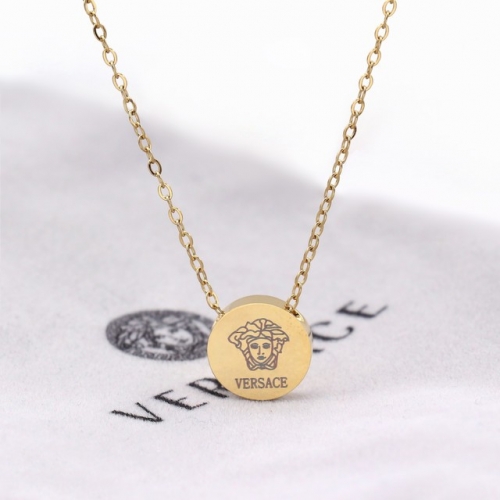 Stainless Steel Brand Necklace-HY231020-P6CWEAZ