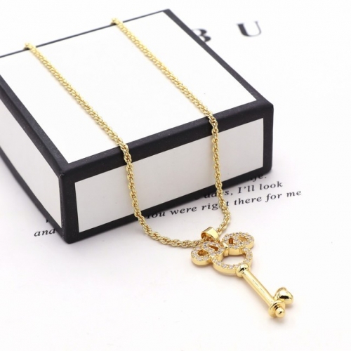 Stainless Steel Brand Necklace-HY231020-P16CIKK