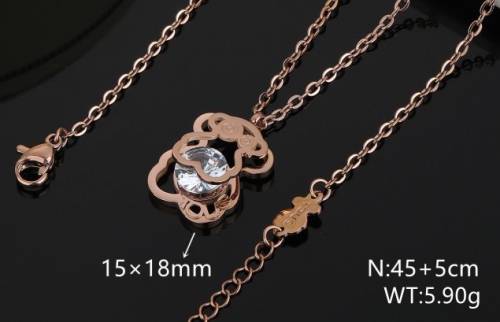 Stainless Steel Tou*s Necklace-DY231025-XL-171R-186-13