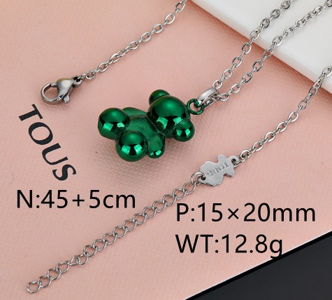 Stainless Steel Tou*s Necklace-DY231025-XL-160G-214-15