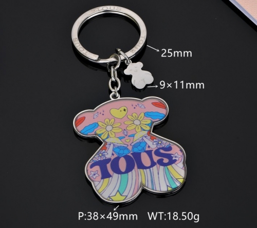 Stainless Steel Tou*s Keychain-DY231025-SK-019S-243-17