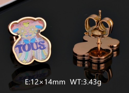Stainless Steel Tou*s Earrings-DY231025-ED-213R-200-14