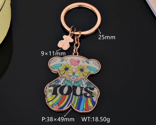 Stainless Steel Tou*s Keychain-DY231025-SK-020R-286-20