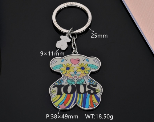 Stainless Steel Tou*s Keychain-DY231025-SK-020S-243-17