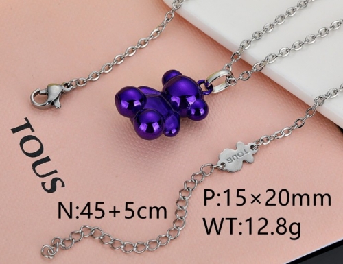 Stainless Steel Tou*s Necklace-DY231025-XL-164P-214-15