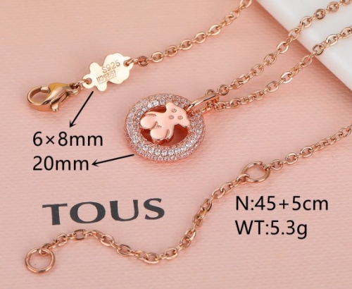 Stainless Steel Tou*s Necklace-DY231025-XL-159R-286-20