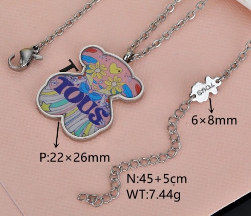 Stainless Steel Tou*s Necklace-DY231025-XL-166S-200-14