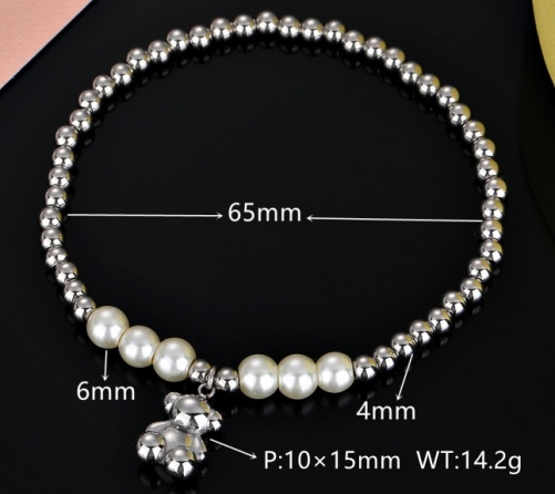 Stainless Steel Tou*s Bracelet-DY231025-SL-155S-186-13