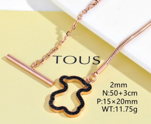 Stainless Steel Tou*s Necklace-DY231025-XL-157R-243-17