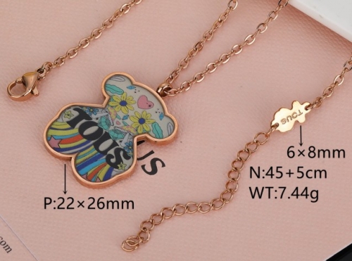 Stainless Steel Tou*s Necklace-DY231025-XL-167R-243-17
